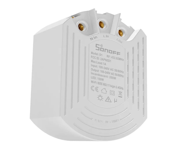 Sonoff Smart ściemniacz D1 z pilotem RM433R2 6920075779929 - 1347525 - zdjęcie 2